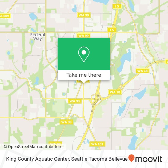 King County Aquatic Center map