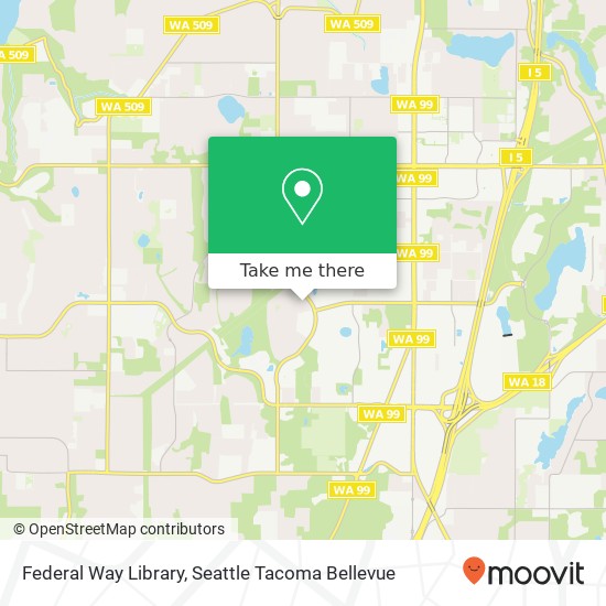 Mapa de Federal Way Library