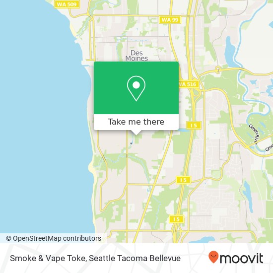 Mapa de Smoke & Vape Toke