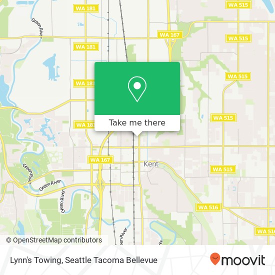 Lynn's Towing map
