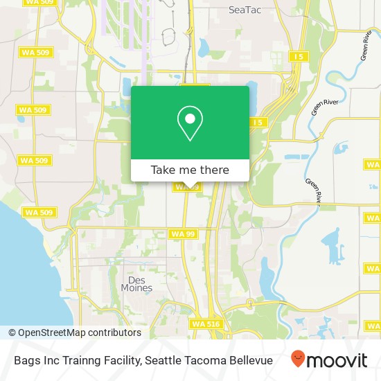 Mapa de Bags Inc Trainng Facility