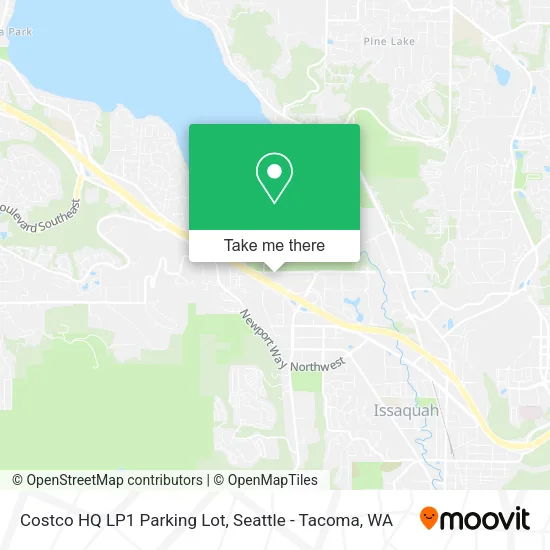 Mapa de Costco HQ LP1 Parking Lot