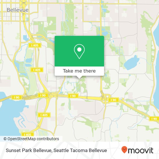 Mapa de Sunset Park Bellevue