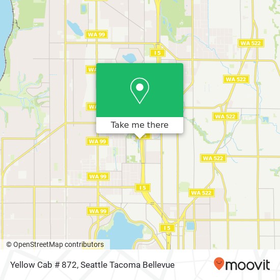 Yellow Cab # 872 map