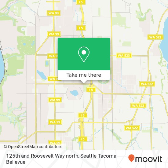 125th and Roosevelt Way north map