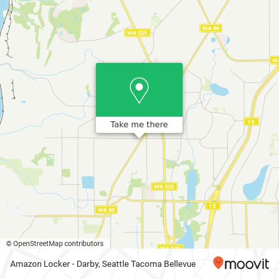 Mapa de Amazon Locker - Darby