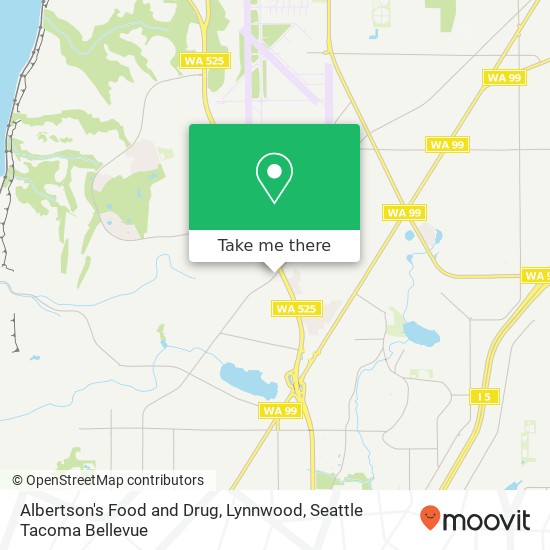 Albertson's Food and Drug, Lynnwood map