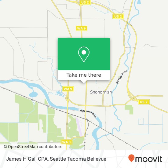 James H Gall CPA map