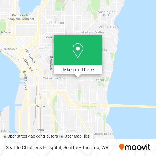 Seattle Childrens Hospital map
