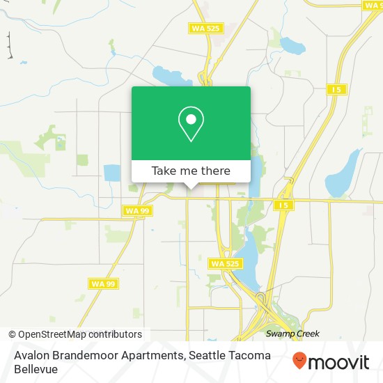 Avalon Brandemoor Apartments map