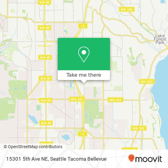 Mapa de 15301 5th Ave NE