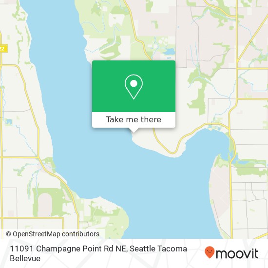 Mapa de 11091 Champagne Point Rd NE
