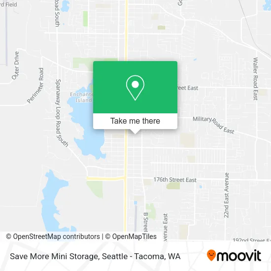 Mapa de Save More Mini Storage