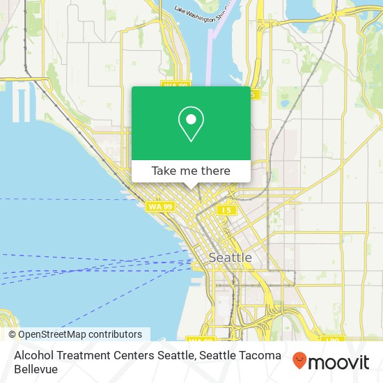 Mapa de Alcohol Treatment Centers Seattle