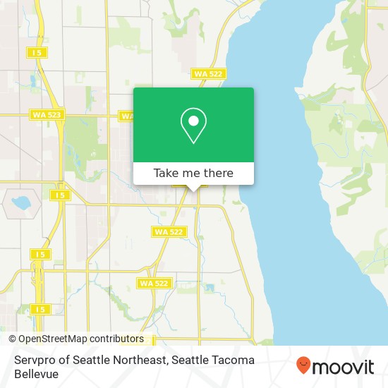 Mapa de Servpro of Seattle Northeast