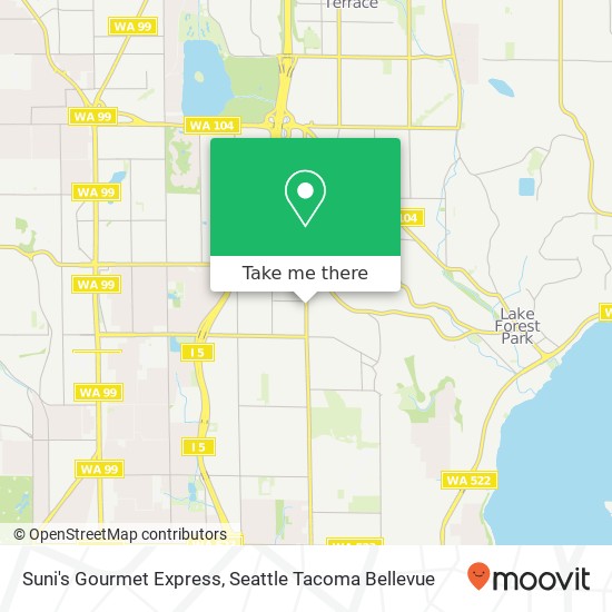Suni's Gourmet Express map