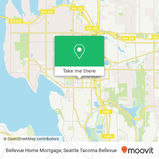 Bellevue Home Mortgage map