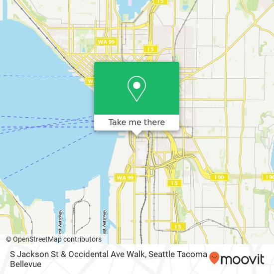 S Jackson St & Occidental Ave Walk map