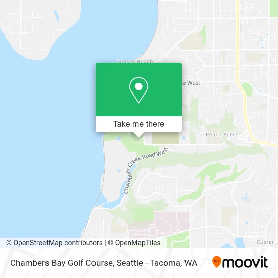 Chambers Bay Golf Course map