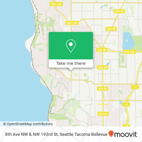 8th Ave NW & NW 193rd St map