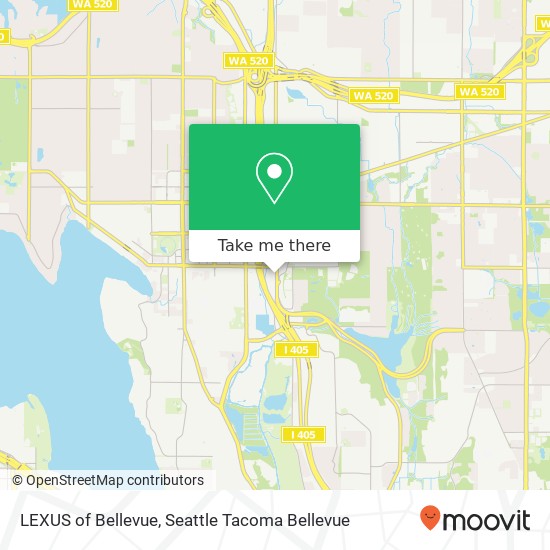 LEXUS of Bellevue map