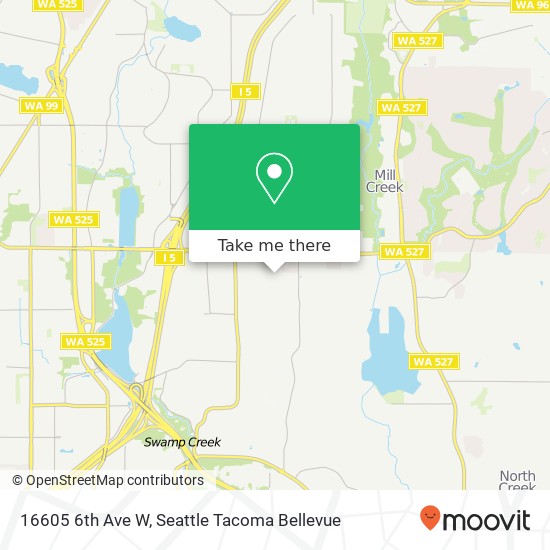 Mapa de 16605 6th Ave W