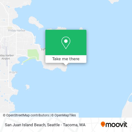San Juan Island Beach map