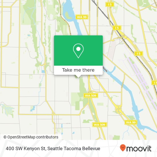 Mapa de 400 SW Kenyon St