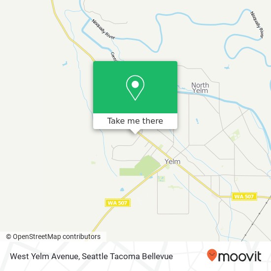 West Yelm Avenue map