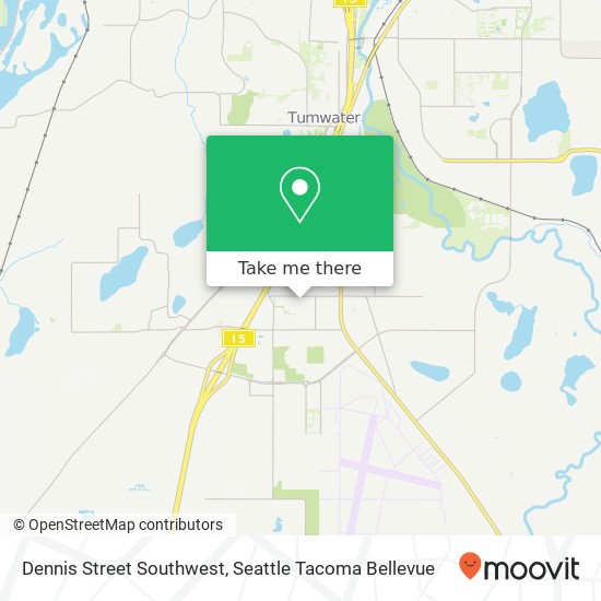 Mapa de Dennis Street Southwest