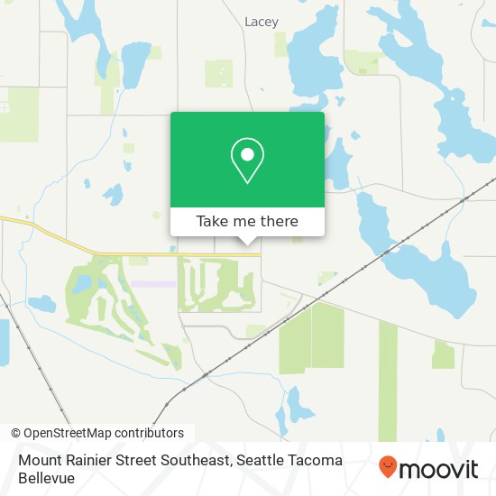 Mount Rainier Street Southeast map