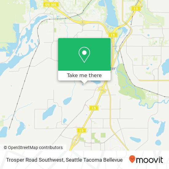 Trosper Road Southwest map