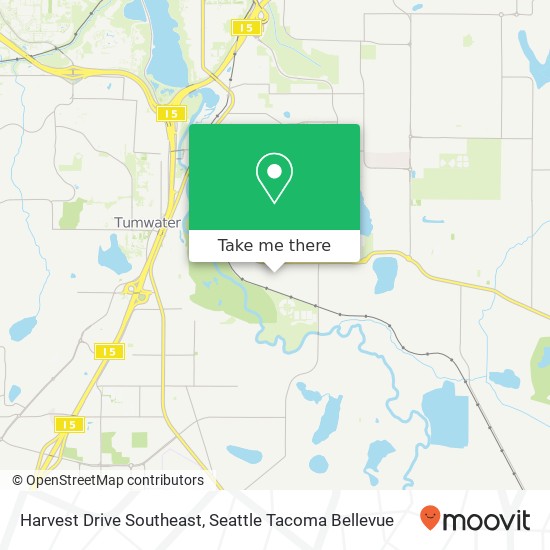 Mapa de Harvest Drive Southeast