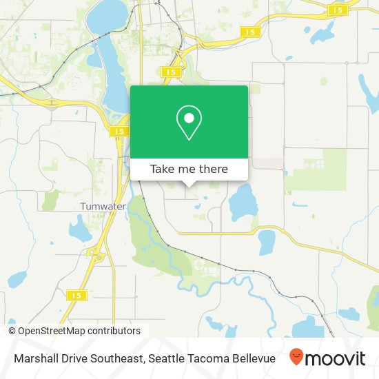 Marshall Drive Southeast map