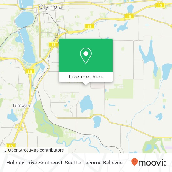 Mapa de Holiday Drive Southeast