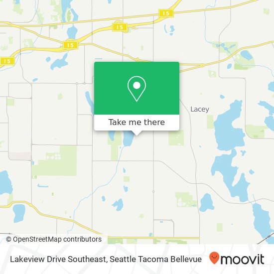 Mapa de Lakeview Drive Southeast