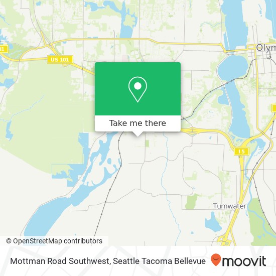 Mottman Road Southwest map