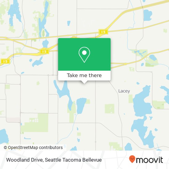 Mapa de Woodland Drive