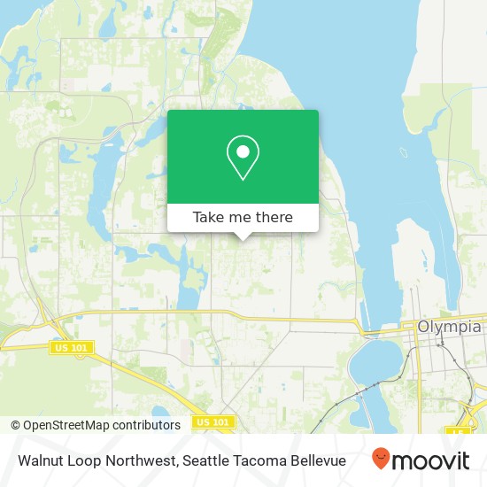 Walnut Loop Northwest map