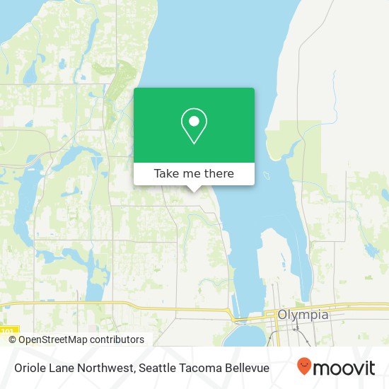 Oriole Lane Northwest map