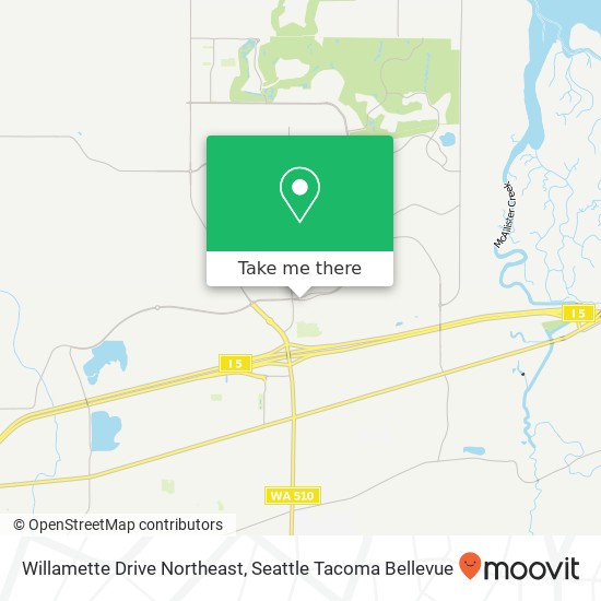 Mapa de Willamette Drive Northeast