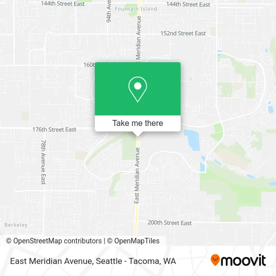 East Meridian Avenue map