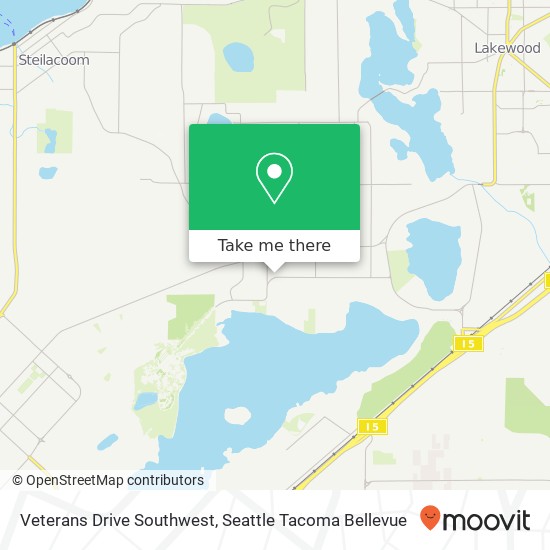 Veterans Drive Southwest map