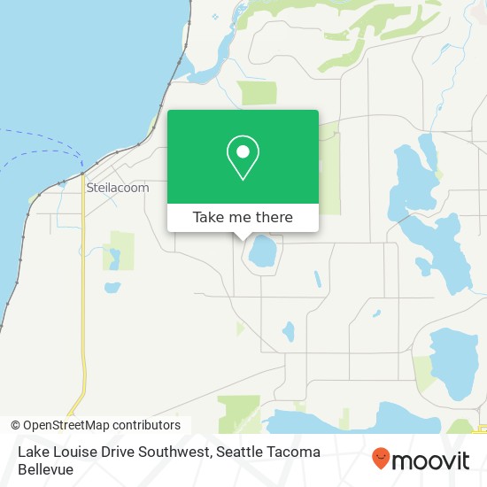 Lake Louise Drive Southwest map