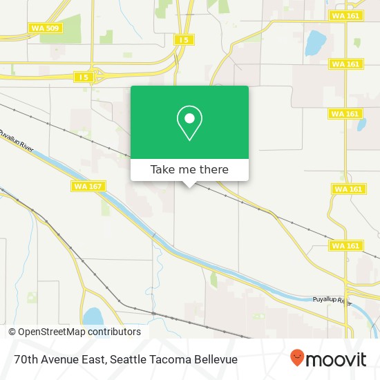 70th Avenue East map