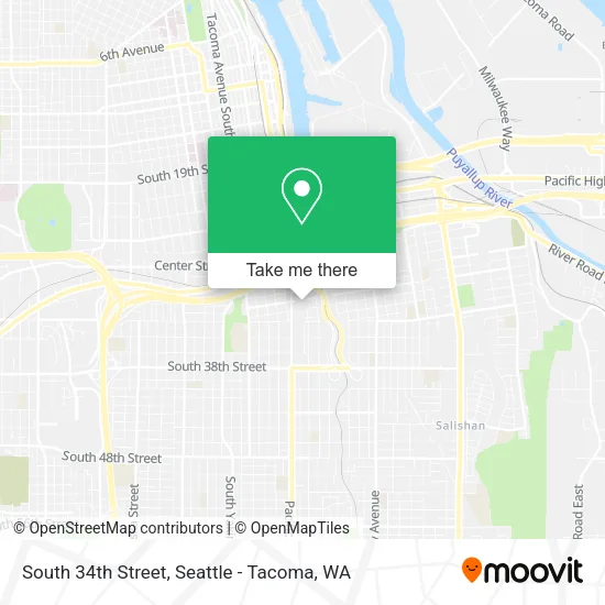 Mapa de South 34th Street