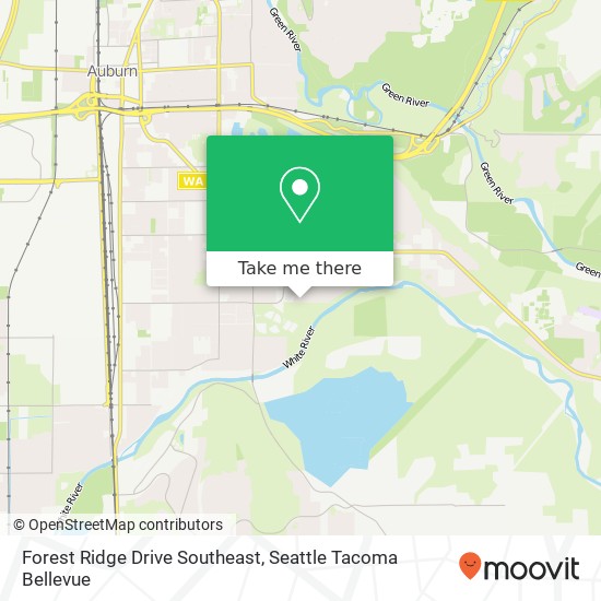 Mapa de Forest Ridge Drive Southeast