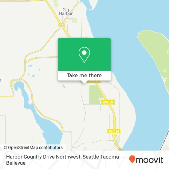 Mapa de Harbor Country Drive Northwest