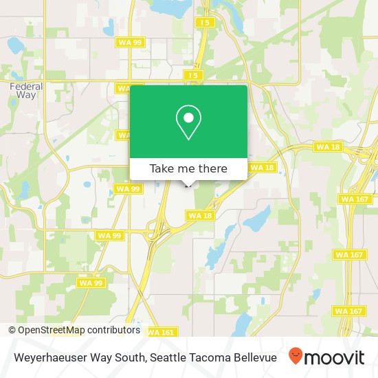Mapa de Weyerhaeuser Way South