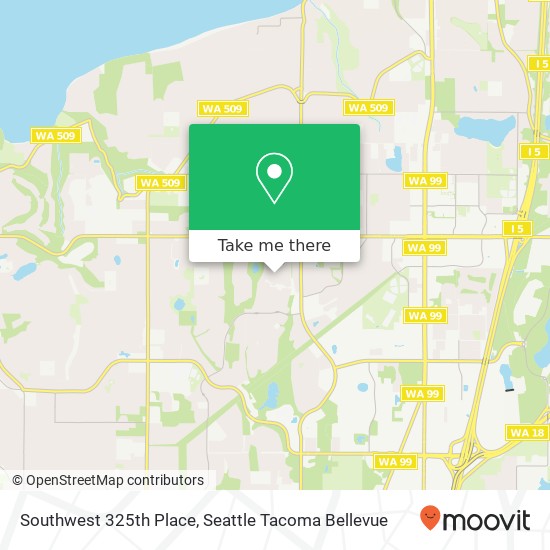 Southwest 325th Place map